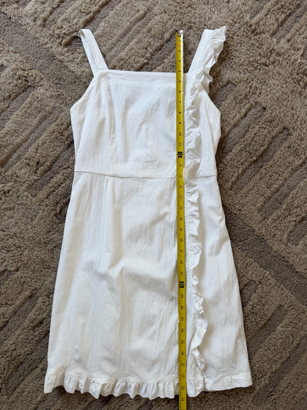 ModCloth White Ruffle Strap Dress - Picture 10 of 13